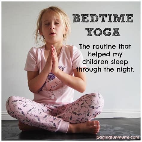 Bedtime Yoga for kids! - Paging Fun Mums