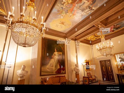 Interior of Royal Palace, Amsterdam, Netherlands, Europe Stock Photo ...