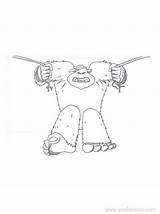 Smallfoot Coloring Pages Migo Is Strong  XColoringscom sketch template