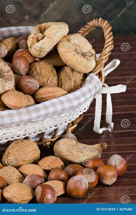 Nuts and dried figs stock photo. Image of tradition, sweet - 22374694