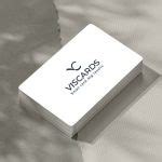 NFC business card with profile, QR code and name