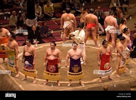 Japanese Sumo Wrestling ceremony Stock Photo - Alamy