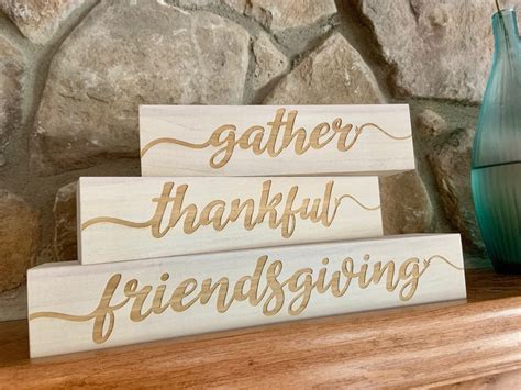 Thanksgiving Wood Block Signs Bundle / Mantle Signs / Holiday - Etsy