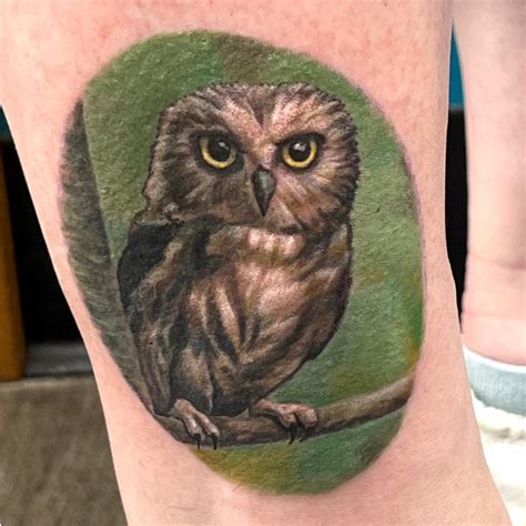 Little Owl Tattoo by James Wisdom: TattooNOW