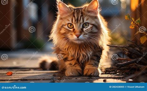 A cute Savannah cat stock illustration. Illustration of felino - 282428005