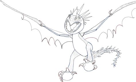 How to Draw Stormfly from How to Train Your Dragon 1 and 2 in Easy ...