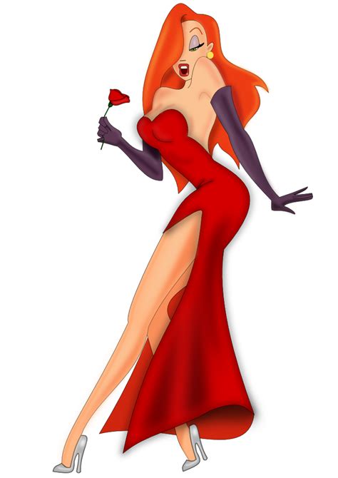 a woman in a red dress holding a rose with her right hand and wearing high heels