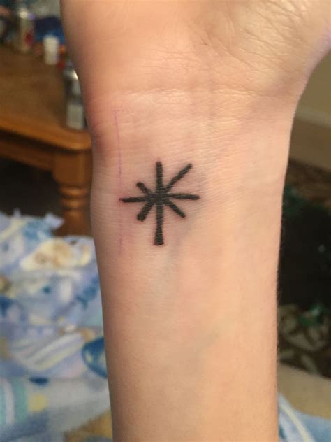 My first tattoo, Jack's Mannequin asterisk