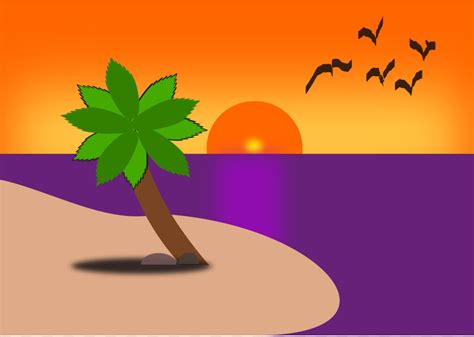 Beach Silhouette Umbrella - PLACES png download - 512*512 - Free Transparent Beach png Download ...