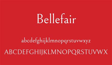 Bellefair font - Bellefair font download