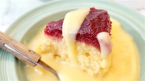 Microwave Jam Sponge Pudding – Feast Glorious Feast
