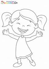 Girl Body Coloring Page sketch template