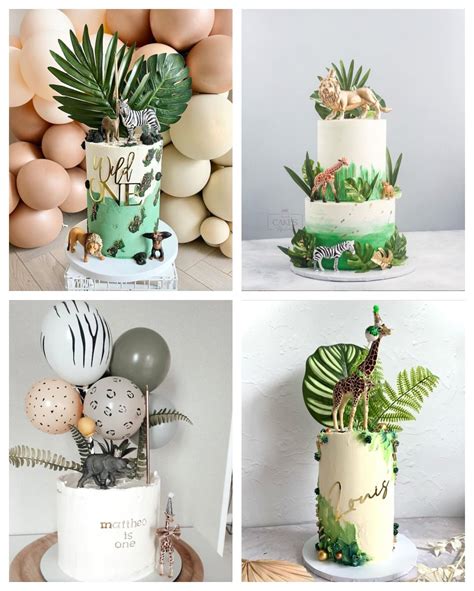 15+ Gorgeous Jungle Theme Baby Shower Cakes To Inspire You | Minimalist Mama