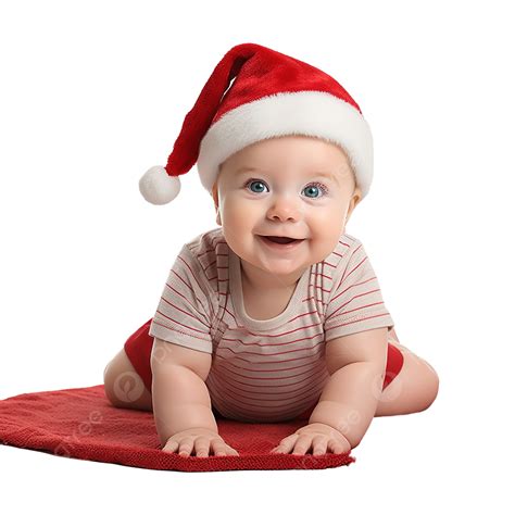 Funny Baby On Soft Carpet And Christmas Tree On Surface, Toddler, Kids Gift, Infant PNG ...