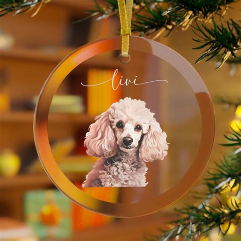 Personalized Poodle Christmas Ornament Personalized Dog Christmas Decoration Christmas Ornament ...