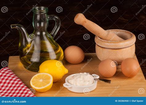 Mayonnaise ingredients stock photo. Image of sauce, preparing - 30286900