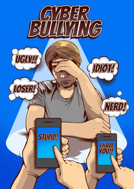 Cyber Bullying Pop Art Illustrations, Royalty-Free Vector Graphics ...