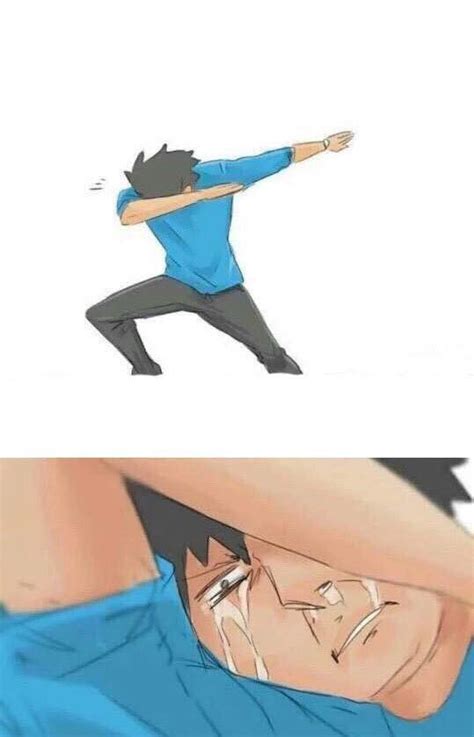 crying and dabbing - Google Search | Meme template, Crying meme, Shrug meme