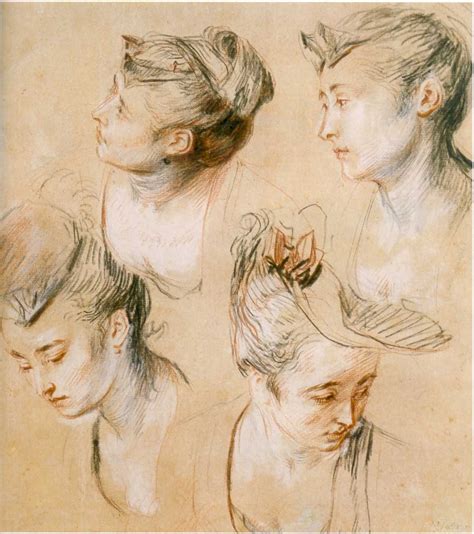 antoine watteau | Portrait drawing, Trois crayons, Drawings