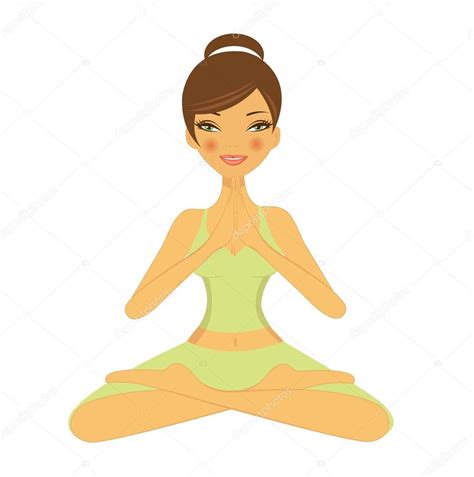 Yoga girl — Stock Vector © Japanez #24984387