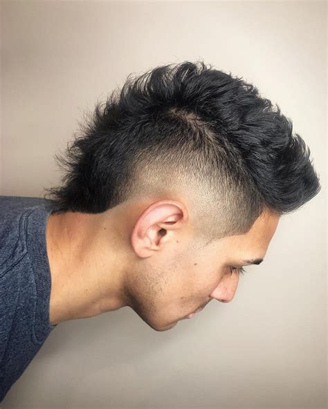 Fohawk Haircut Fade, Mohawk Haircut, Beard Haircut, Mullet Hairstyle, Mohawk Hairstyles Men ...