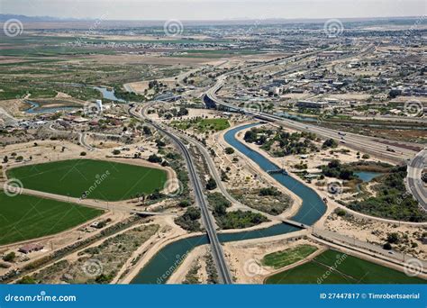 Arizona-California Border stock image. Image of canal - 27447817