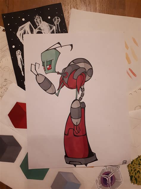 The Tallest Red Invader Zim fanart on Behance