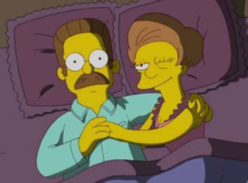 Ned Flanders and Edna Krabappel. | Simpsons cartoon, Ned flanders, The simpsons