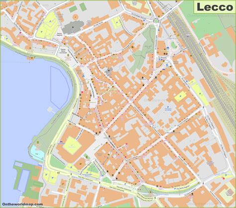 Lecco Old Town Map - Ontheworldmap.com