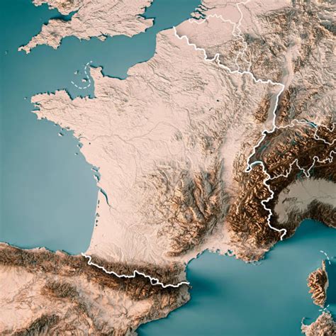 Pyrenees Mountain Ranges Map