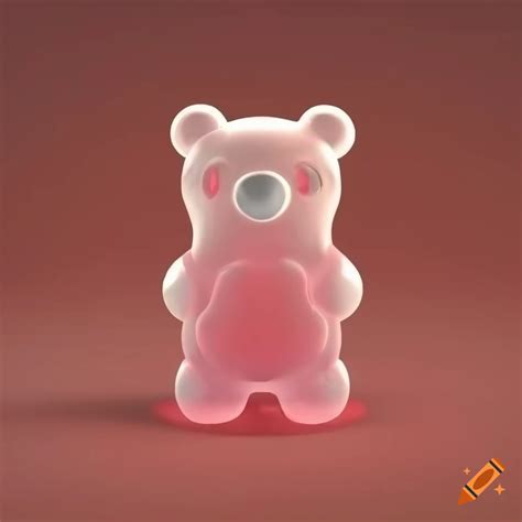 Translucent layered gummy bear with smaller gummy bear inside on Craiyon