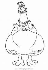 Chicken Run 1 Coloring Page For Kids  Free Printable sketch template