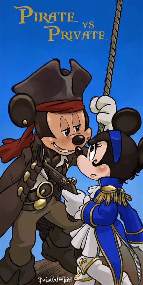 pirate vs private by twisted-wind on DeviantArt | Mickey mouse cartoon, Mickey mouse art, Disney ...