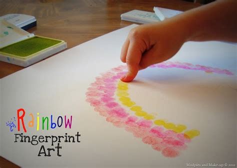 rainbow | Baby art crafts, Fingerprint art, Letter a crafts