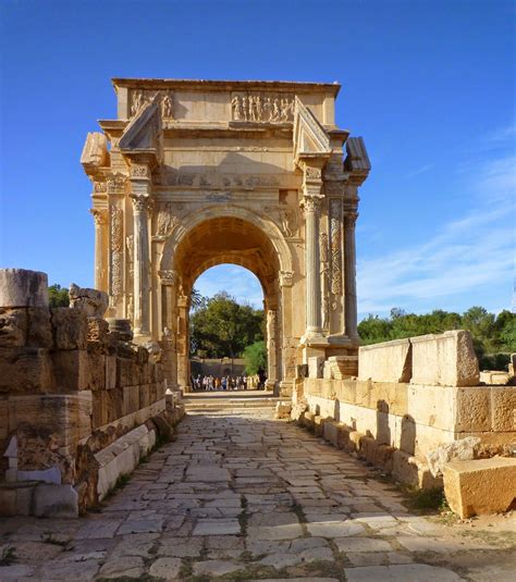 Arch of Septimius Severus Leptis Magna | Roman, Roman architecture ...