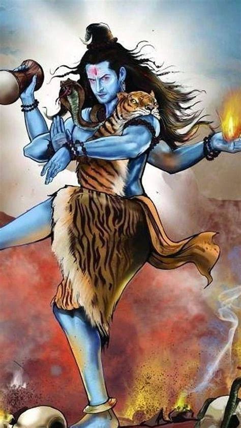 Rudra Shiva, Lord Shiva, Painting HD phone wallpaper | Pxfuel