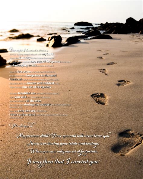 Footprints Poem Wallpaper - Wallpapersafari - Footprints In The Sand Printable Free | Free Printable