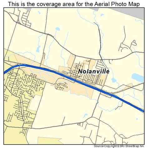 Aerial Photography Map of Nolanville, TX Texas