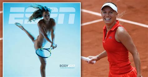 Caroline Wozniacki 'proud' of nude photoshoot as she poses for ESPN ...