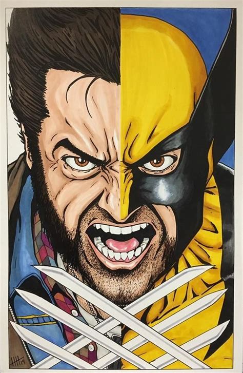 Logan/wolverine Transformation 11x17 Fine Art Print - Etsy | Wolverine art, Wolverine marvel art ...