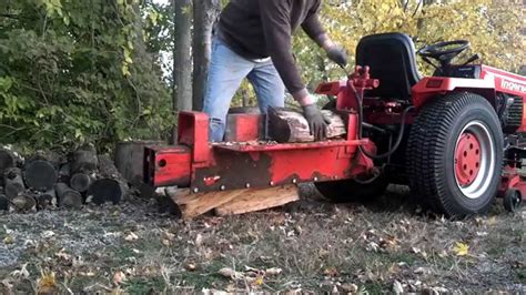 Case Ingersoll J32 Hydraulic 3-point Log Splitter - YouTube