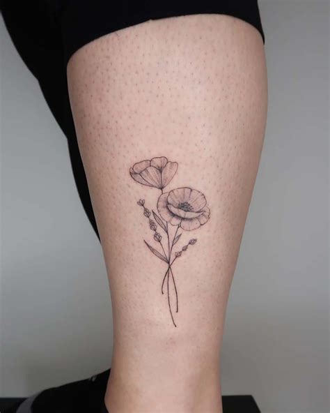 Share 76+ black poppy flower tattoo super hot - in.cdgdbentre