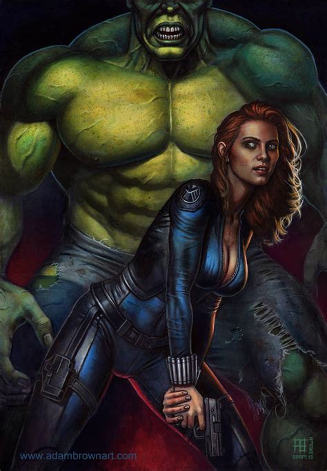 Backup (Black Widow / Hulk) by adam-brown on DeviantArt