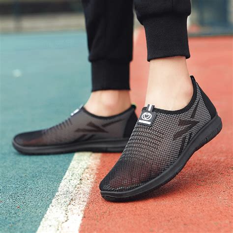 Men Shoes Light Comfortable flexible versatile casual mesh breathable ...