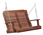 Cedar Wood Porch Swing from DutchCrafters Amish Furniture