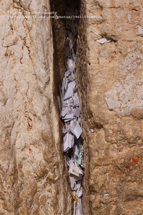 Jerusalem, Western Wall, notes with prayers and wishes | Flickr