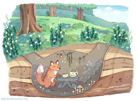 fox den tea by Paleona on DeviantArt | Fox, Forest fox, Digital artist