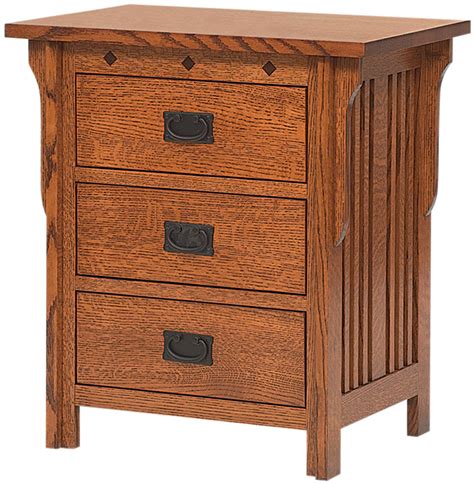 Royal Mission Drawer Nightstand | Amish Royal Mission Nightstand