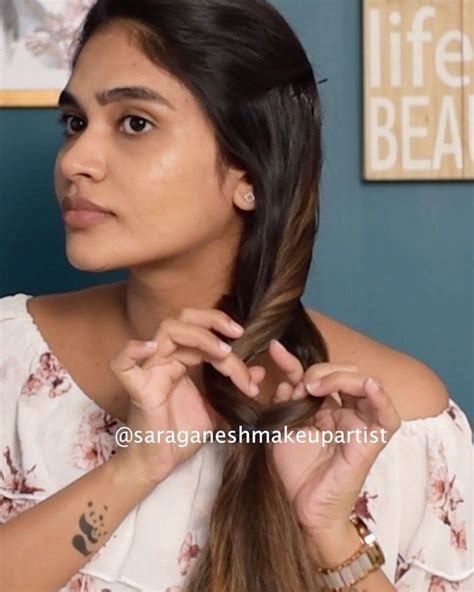 Sara Ganesh on Instagram: “1 minute Running late hairdo 😊 #saraganesh #saraganeshhairdiaries # ...