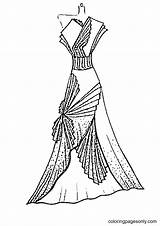 Beautiful Girl Dress Coloring Pages  sketch template